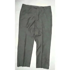 Hickey Freeman Suit Pants Loro Piana Tasmanian Super 150's W36 Dark Gray READ